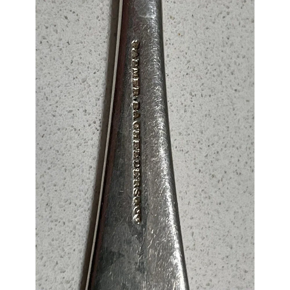 Antique Palmer & Bachelders Coin Silver Large Spoon Boston ~ 7” ~ 40G
